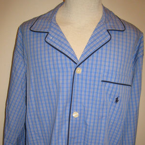 Polo Ralph Lauren Mens Pajama PJ Top Sleep Shirt